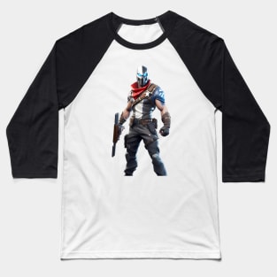 Warrior in fortnite illustration style Baseball T-Shirt